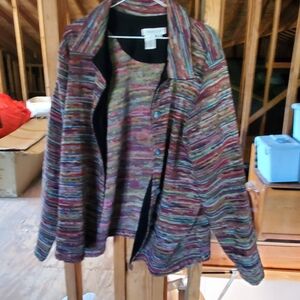 Coldwater creek multicolored jacket